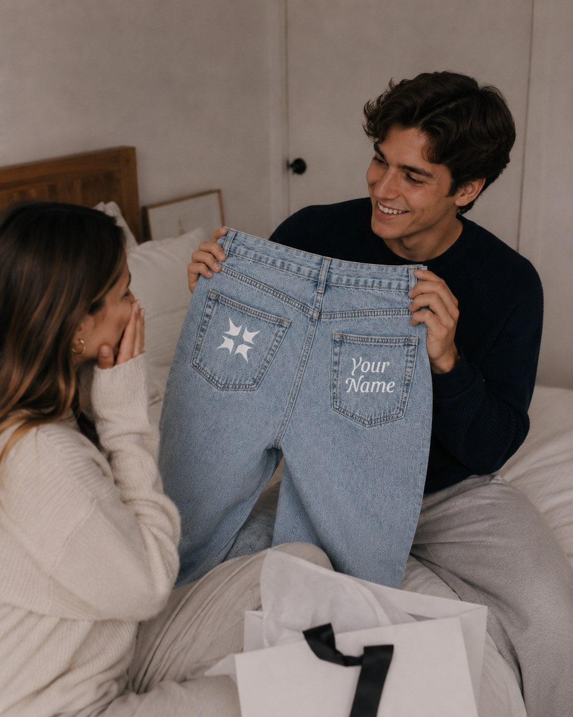 OopsyOopsy embroidered denim